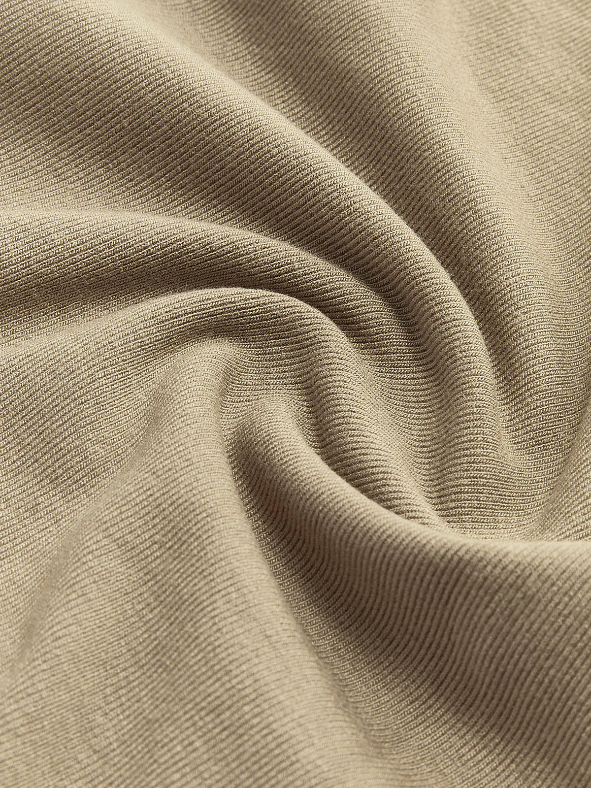 Chemise Asymétrique à Manches Longues en Maille Côtelée