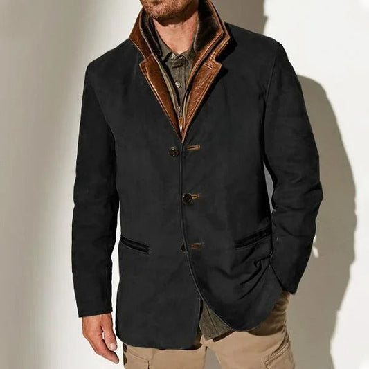 Vidam - Veste d'automne en daim pour homme