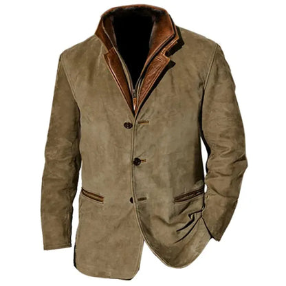 Vidam - Veste d'automne en daim pour homme