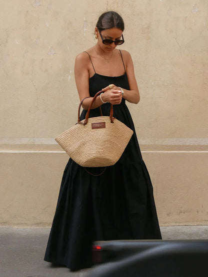 Robe Longue Unie Dos Nu