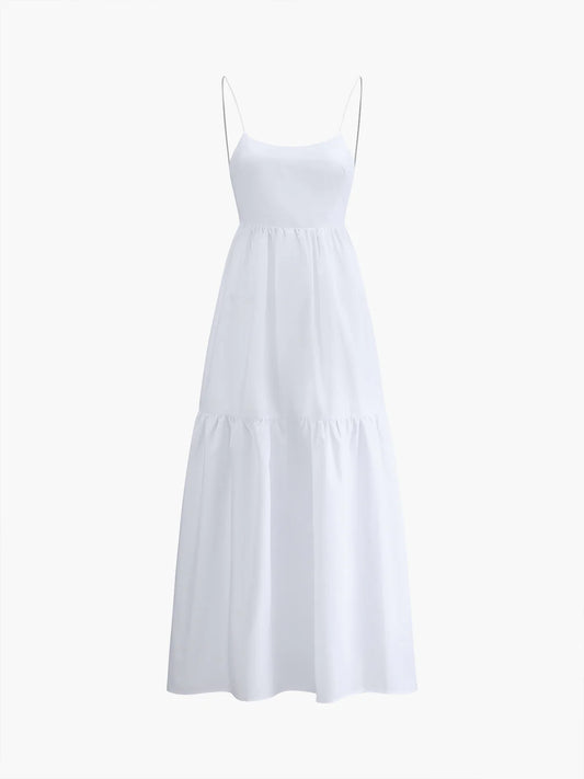 Robe Longue Unie Dos Nu