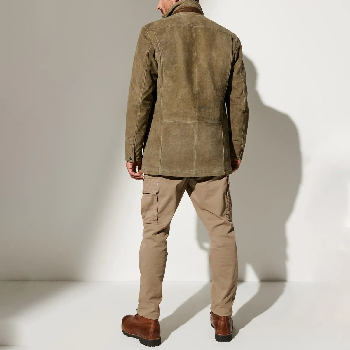 Vidam - Veste d'automne en daim pour homme