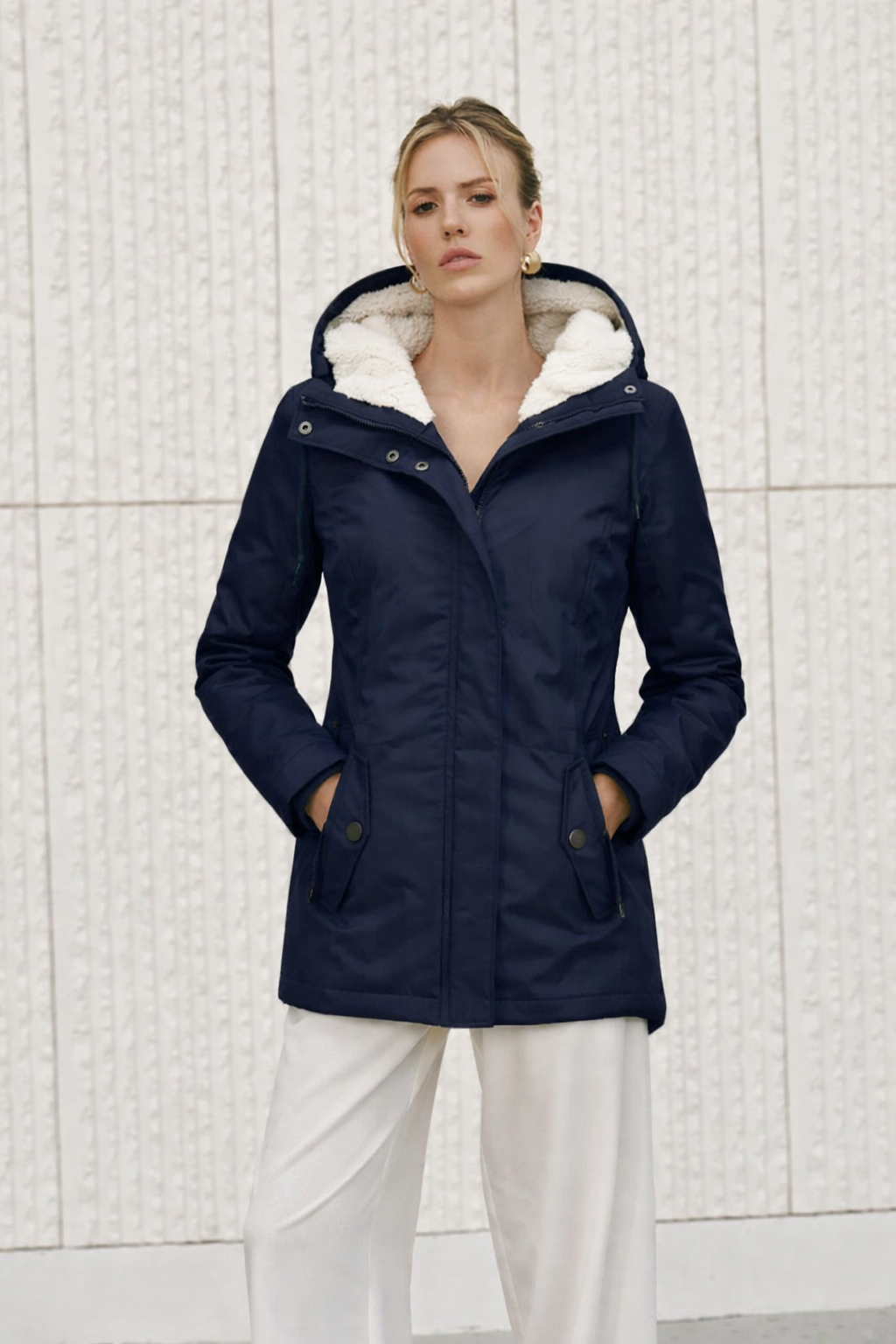 Amelia | Veste d’hiver imperméable avec capuche