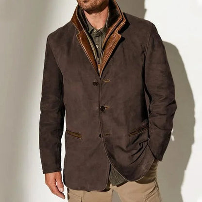 Vidam - Veste d'automne en daim pour homme