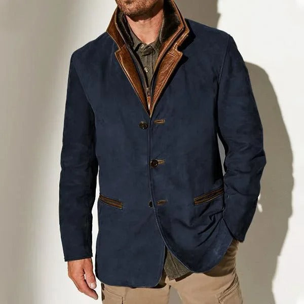 Vidam - Veste d'automne en daim pour homme