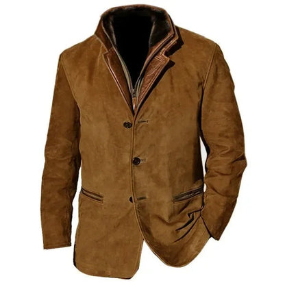Vidam - Veste d'automne en daim pour homme